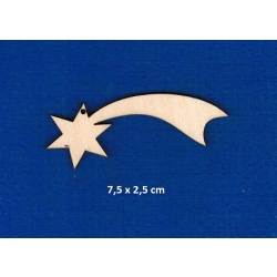Gwiazda Betlejemnska zawieszka  7,5x2,5cm / SKLEJKA #3mm